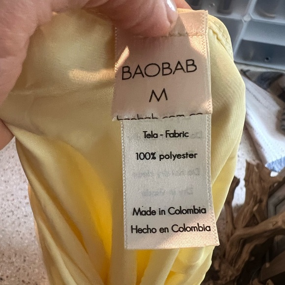 BAOBAB yellow wrap dress - Picture 2 of 6